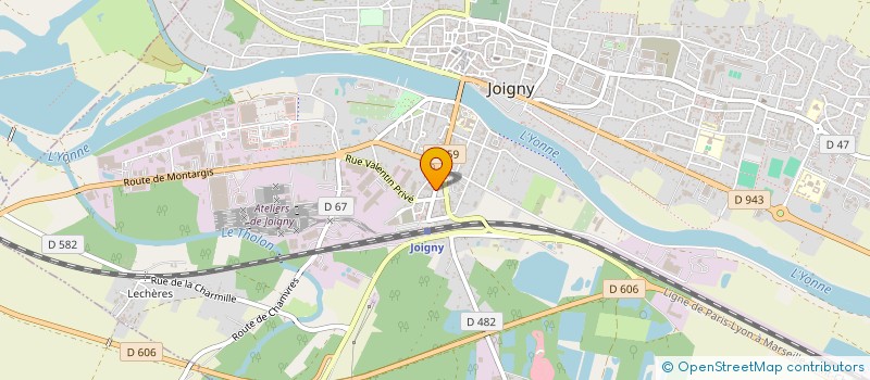 localisation de l'entreprise IMMO PLUS à JOIGNY