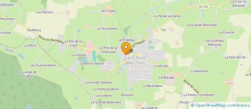 localisation de l'entreprise IMMO POUPELIN  SAINT-OUEN-DES-TOITS