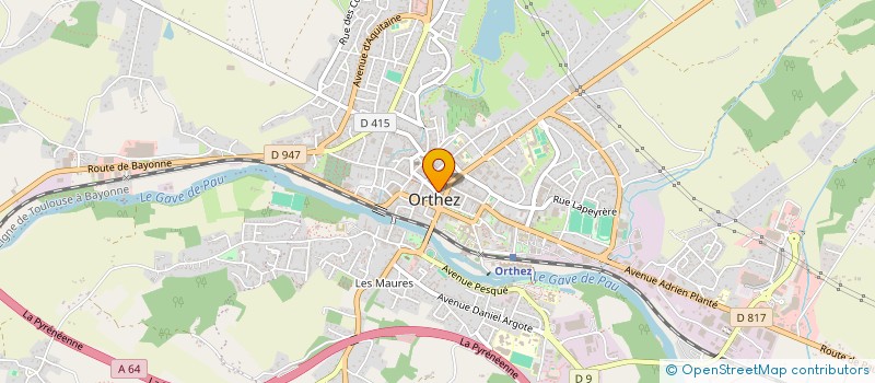 localisation de l'entreprise IMMO POUYANNE  ORTHEZ