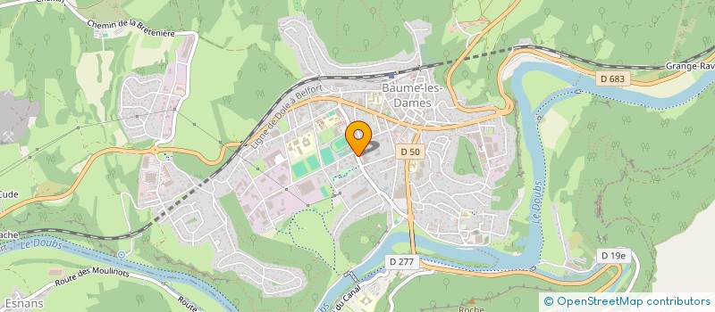 localisation de l'entreprise IMMO PRAIRIE  BAUME-LES-DAMES