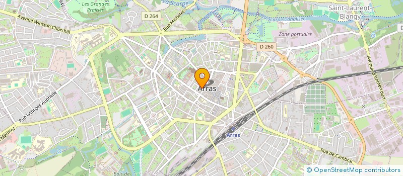 localisation de l'entreprise IMMO-PRO à ARRAS