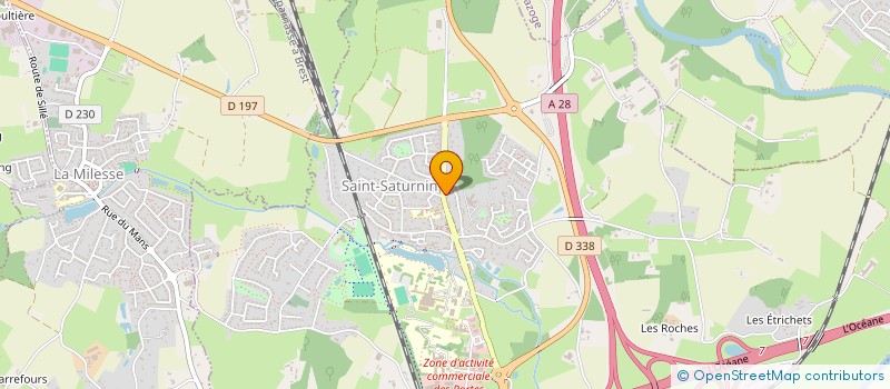 localisation de l'entreprise IMMO PRO 72 à SAINT-SATURNIN