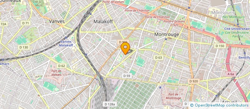 localisation de l'entreprise IMMO-PRO  MONTROUGE