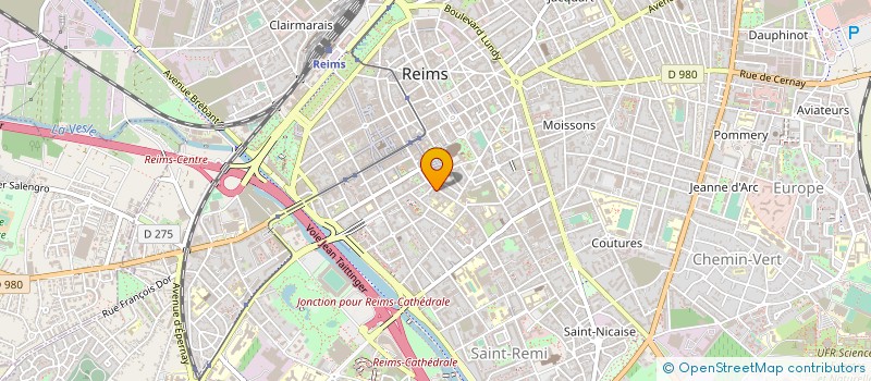 localisation de l'entreprise IMMO PROJETS  REIMS