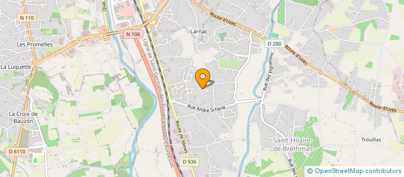 localisation de l'entreprise IMMO QUILLES  SAINT-HILAIRE-DE-BRETHMAS