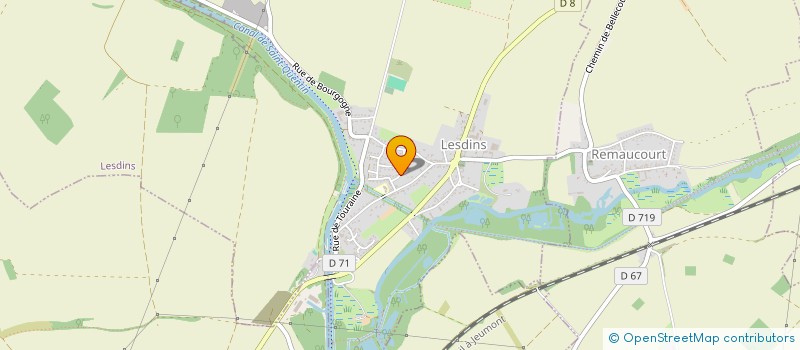 localisation de l'entreprise IMMO R.A.I.F.  LESDINS