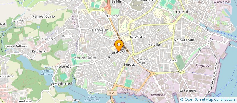 localisation de l'entreprise IMMO-RADE  LORIENT