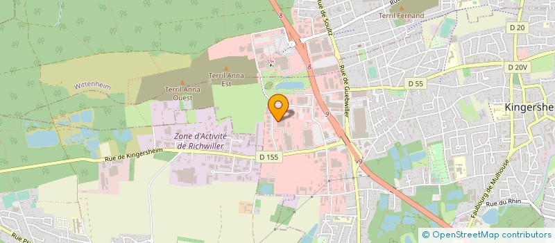 localisation de l'entreprise IMMO RAPP  KINGERSHEIM