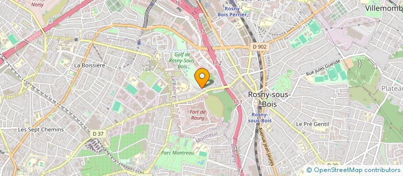 localisation de l'entreprise IMMO RASPAIL à ROSNY-SOUS-BOIS