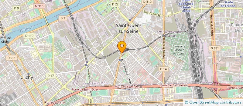 localisation de l'entreprise IMMO RECORD à SAINT-OUEN-SUR-SEINE
