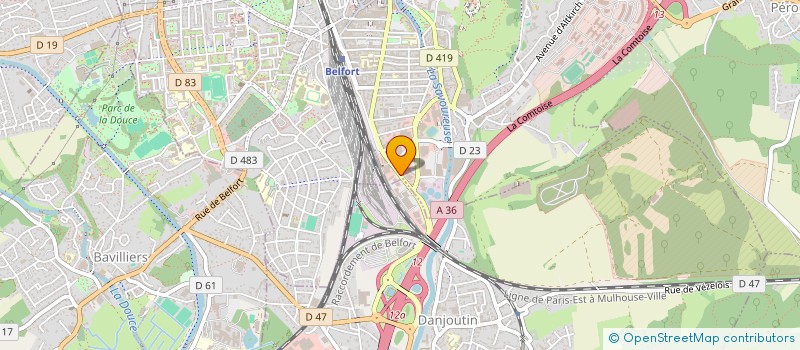 localisation de l'entreprise IMMO REECHT à BELFORT