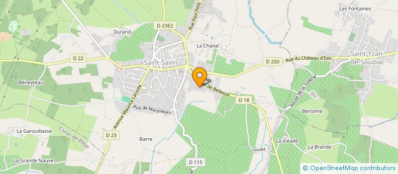 localisation de l'entreprise IMMO RENOV 33  SAINT-SAVIN