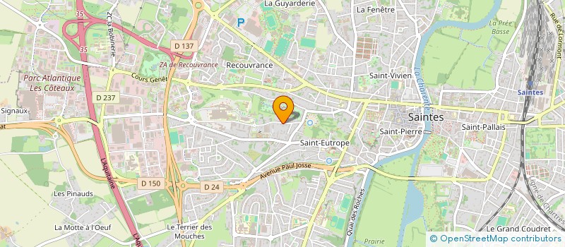 localisation de l'entreprise IMMO'RENOVATION  SAINTES