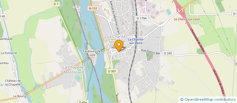 localisation de l'entreprise IMMO RESEAU à LA CHARITE-SUR-LOIRE