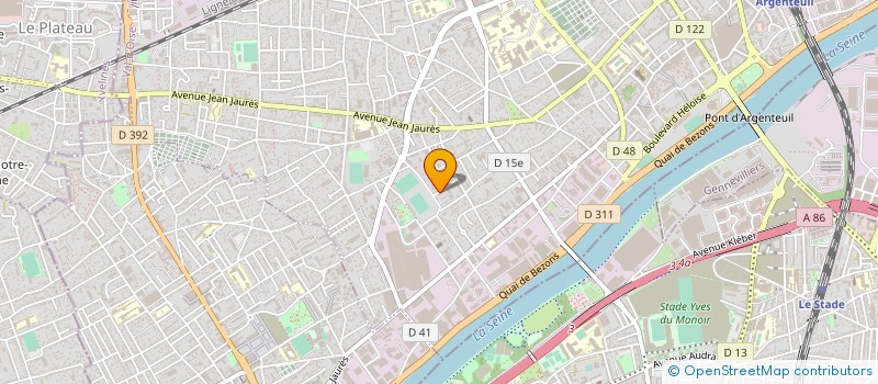 localisation de l'entreprise IMMO RESIDENCE DU CINQ MARS  ARGENTEUIL