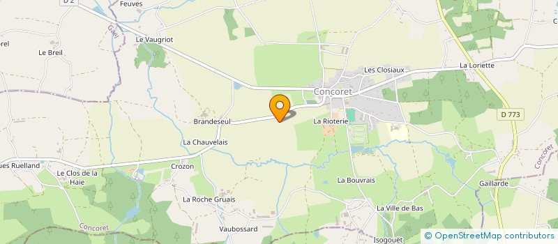 localisation de l'entreprise IMMO RG  CONCORET