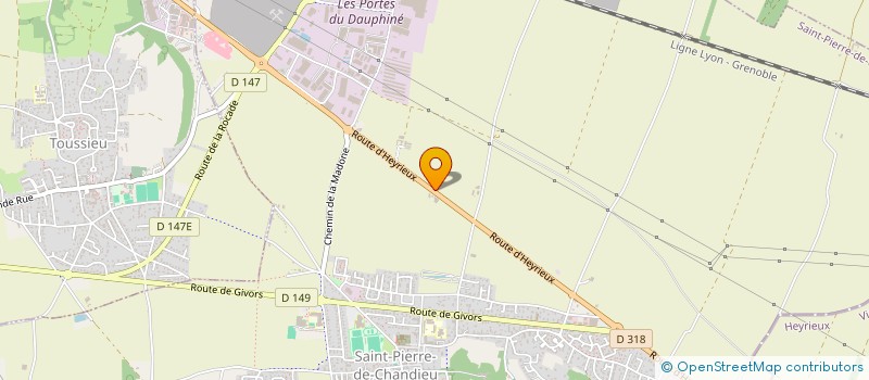 localisation de l'entreprise IMMO RL  SAINT-PIERRE-DE-CHANDIEU