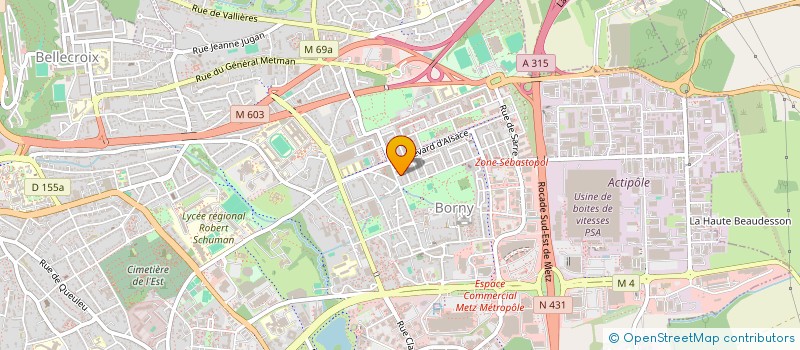 localisation de l'entreprise IMMO RMA à METZ
