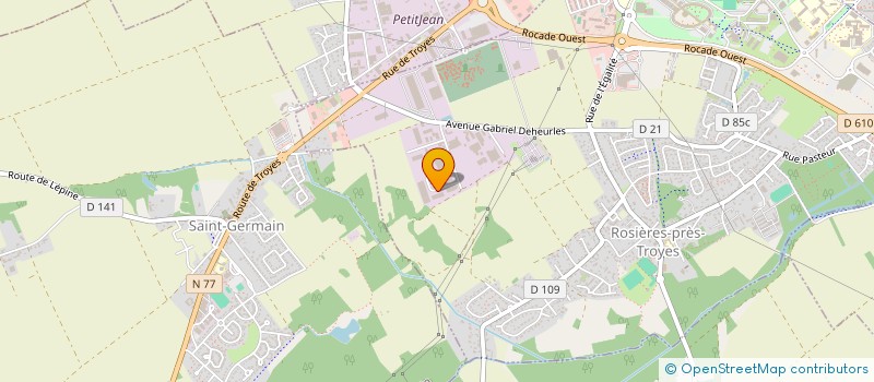 localisation de l'entreprise IMMO RODRIGUEZ  ROSIERES-PRES-TROYES