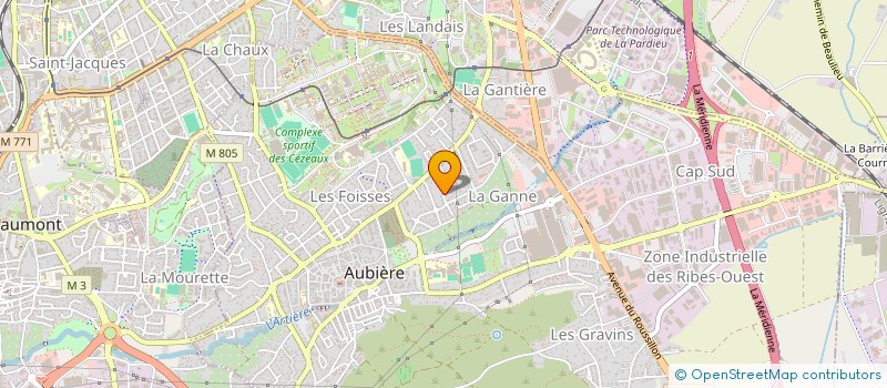 localisation de l'entreprise IMMO ROMAGNAT  AUBIERE