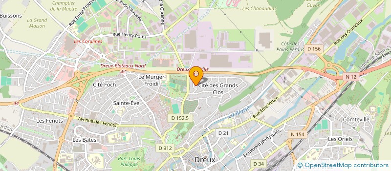 localisation de l'entreprise IMMO RS1 à DREUX