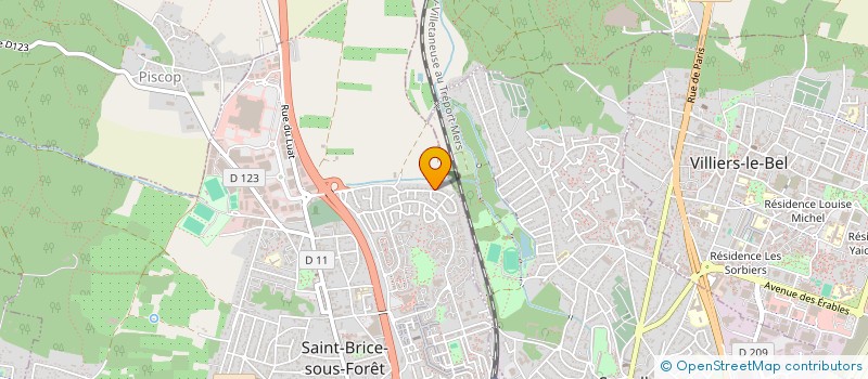 localisation de l'entreprise IMMO S à SAINT-BRICE-SOUS-FORET