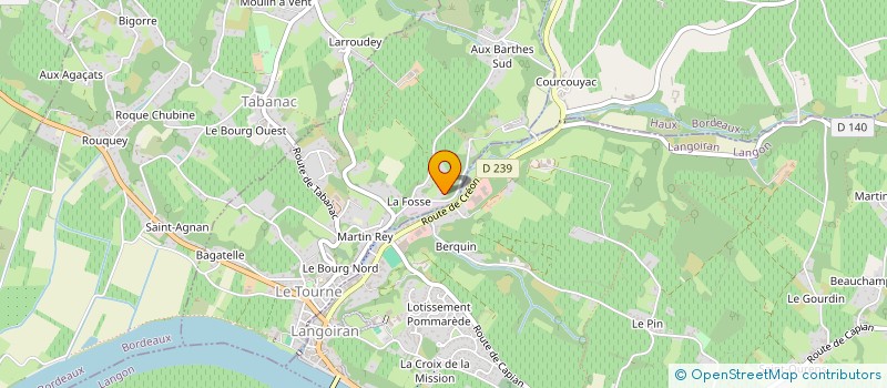 localisation de l'entreprise IMMO S.A  LE TOURNE