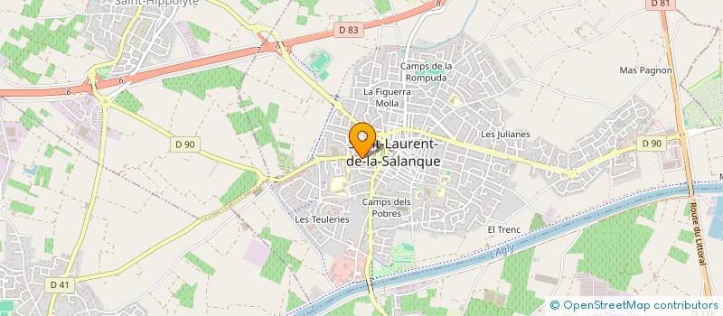 localisation de l'entreprise IMMO S.L.  SAINT-LAURENT-DE-LA-SALANQUE