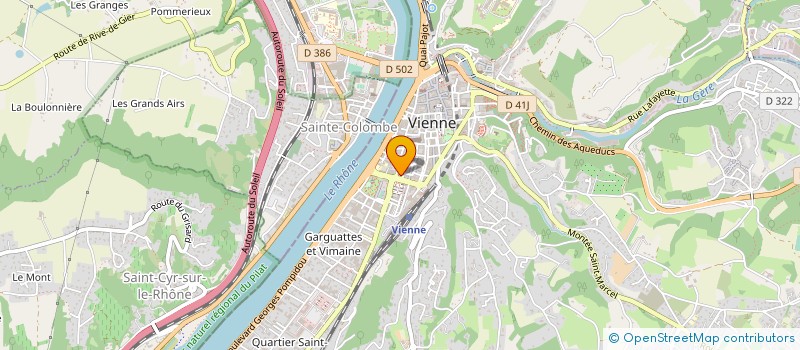 localisation de l'entreprise IMMO SA2P  VIENNE