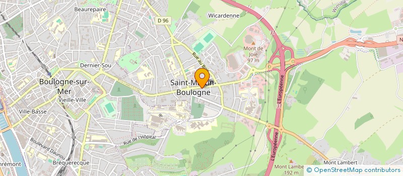 localisation de l'entreprise IMMO SALENGRO  SAINT-MARTIN-BOULOGNE