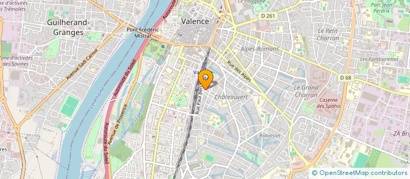 localisation de l'entreprise IMMO SANTIAGO à VALENCE