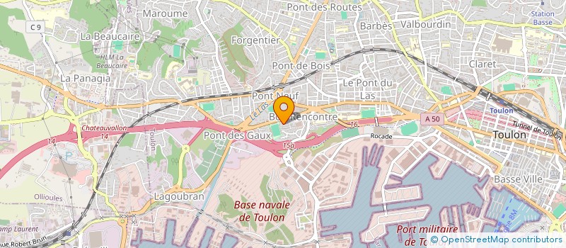 localisation de l'entreprise IMMO SANTIAGO SALOMONE  TOULON