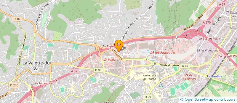 localisation de l'entreprise IMMO SELECT à LA SEYNE SUR MER