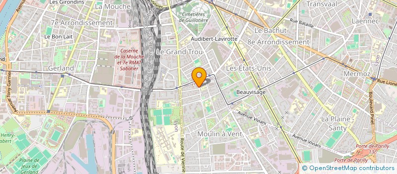 localisation de l'entreprise IMMO'SERVICES à VENISSIEUX