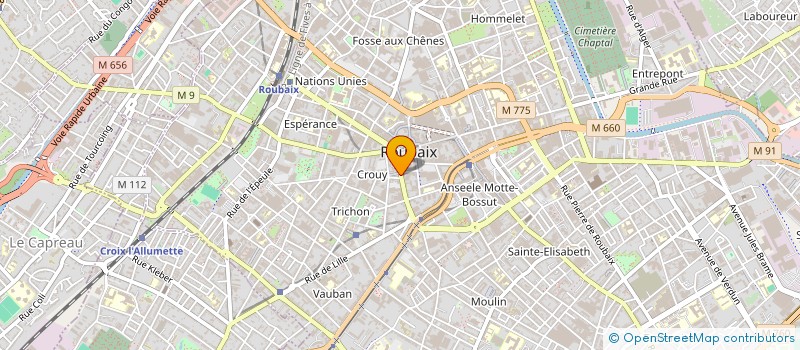 localisation de l'entreprise IMMO SERVICES  ROUBAIX