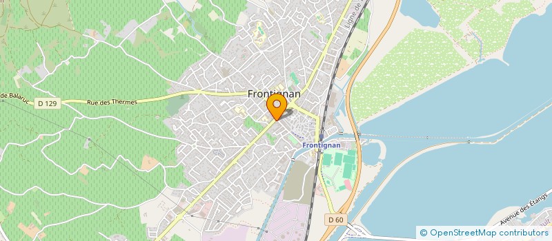 localisation de l'entreprise IMMO SHOP à FRONTIGNAN