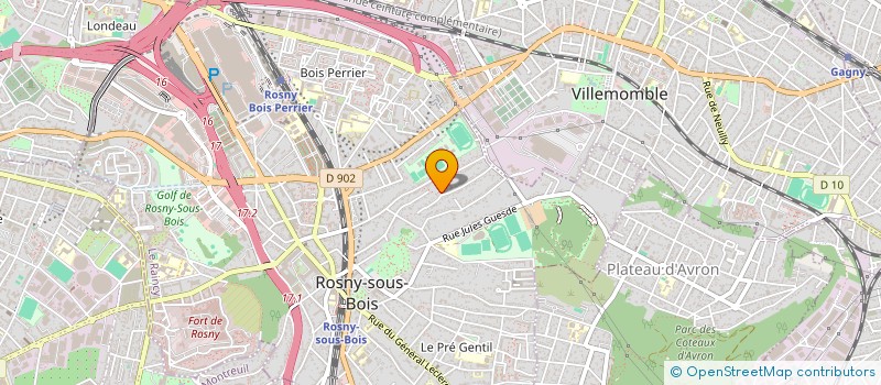 localisation de l'entreprise IMMO-SIL à ROSNY-SOUS-BOIS