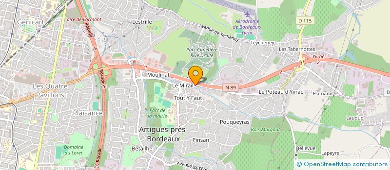 localisation de l'entreprise IMMO SOLUTIONS SERVICES  ARTIGUES-PRES-BORDEAUX