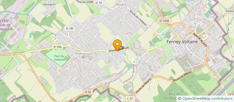 localisation de l'entreprise IMMO-SOLZ  PREVESSIN-MOENS