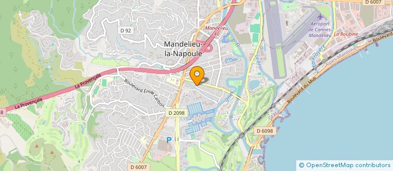 localisation de l'entreprise IMMO SP à MANDELIEU-LA-NAPOULE
