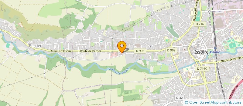 localisation de l'entreprise IMMO-SPORT  ISSOIRE