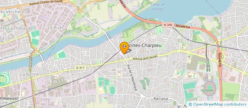 localisation de l'entreprise IMMO SUD  DECINES-CHARPIEU