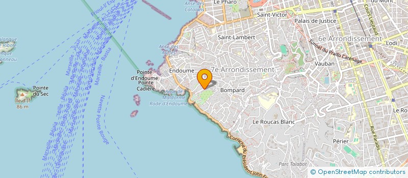 localisation de l'entreprise IMMO SUD à MARSEILLE