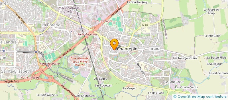 localisation de l'entreprise IMMO SUPER IMMO  CHANTEPIE