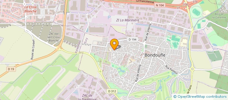 localisation de l'entreprise IMMO T PRO à BONDOUFLE