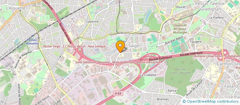 localisation de l'entreprise IMMO T33  PESSAC