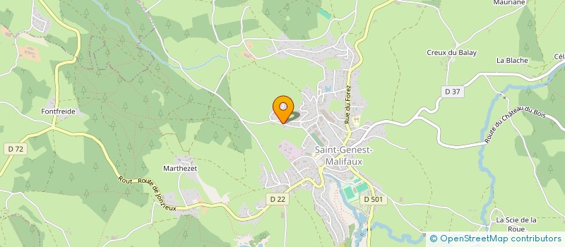 localisation de l'entreprise IMMO TEP  SAINT-GENEST-MALIFAUX