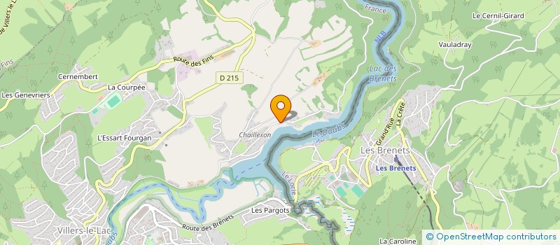 localisation de l'entreprise IMMO THOMAS  VILLERS-LE-LAC