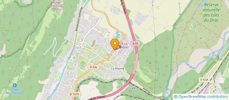 localisation de l'entreprise IMMO-TIC  VIF