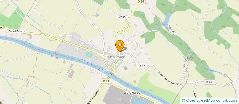 localisation de l'entreprise IMMO'TION  VILLEBRUMIER